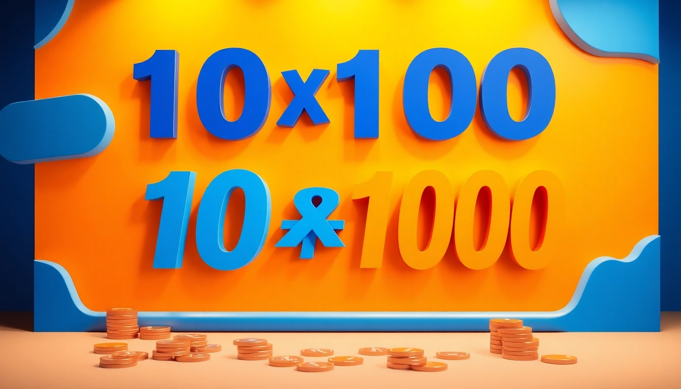 Engage with 10รับ100 offers featuring colorful elements and dynamic ads to attract users.