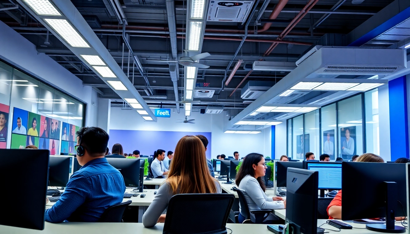 Engaged agents work at a call center in Tijuana, providing exceptional customer service.