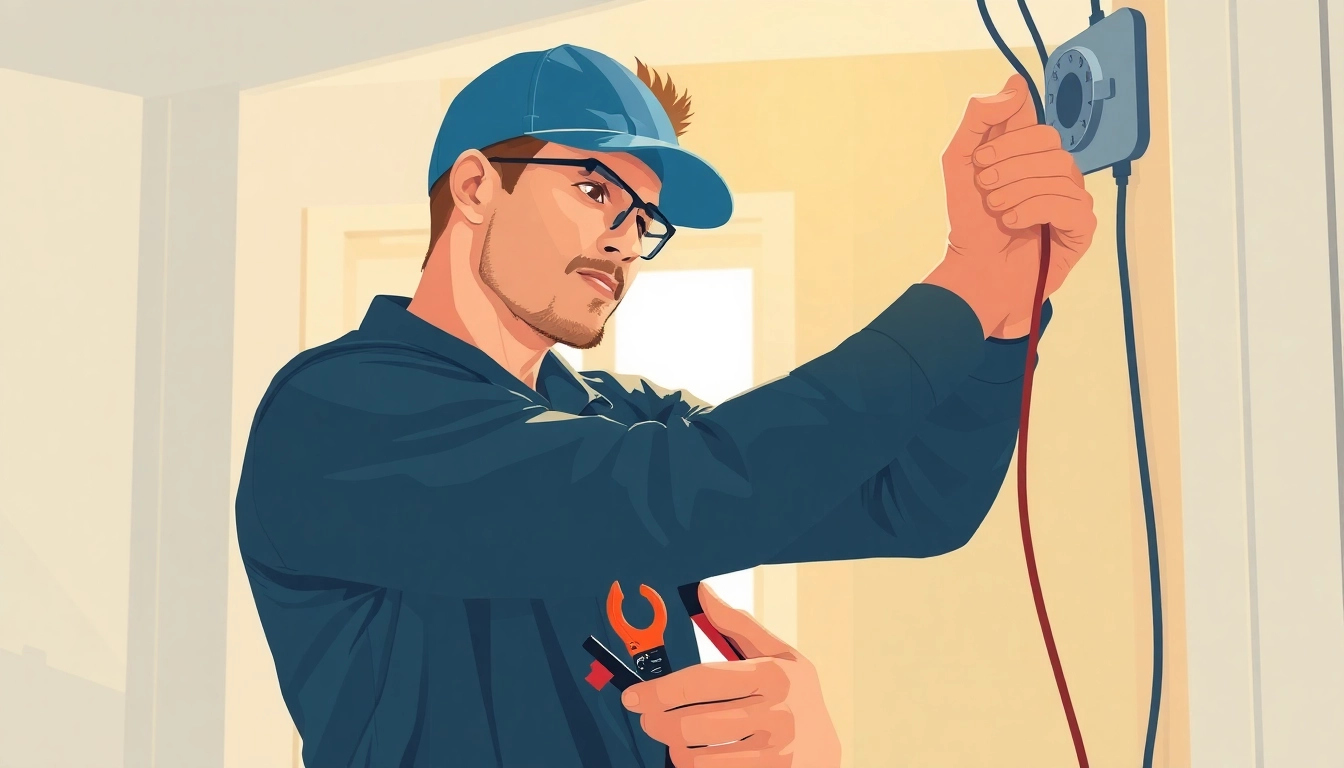 Skilled Elektriker Notdienst technician repairing electrical issues effectively with modern tools.