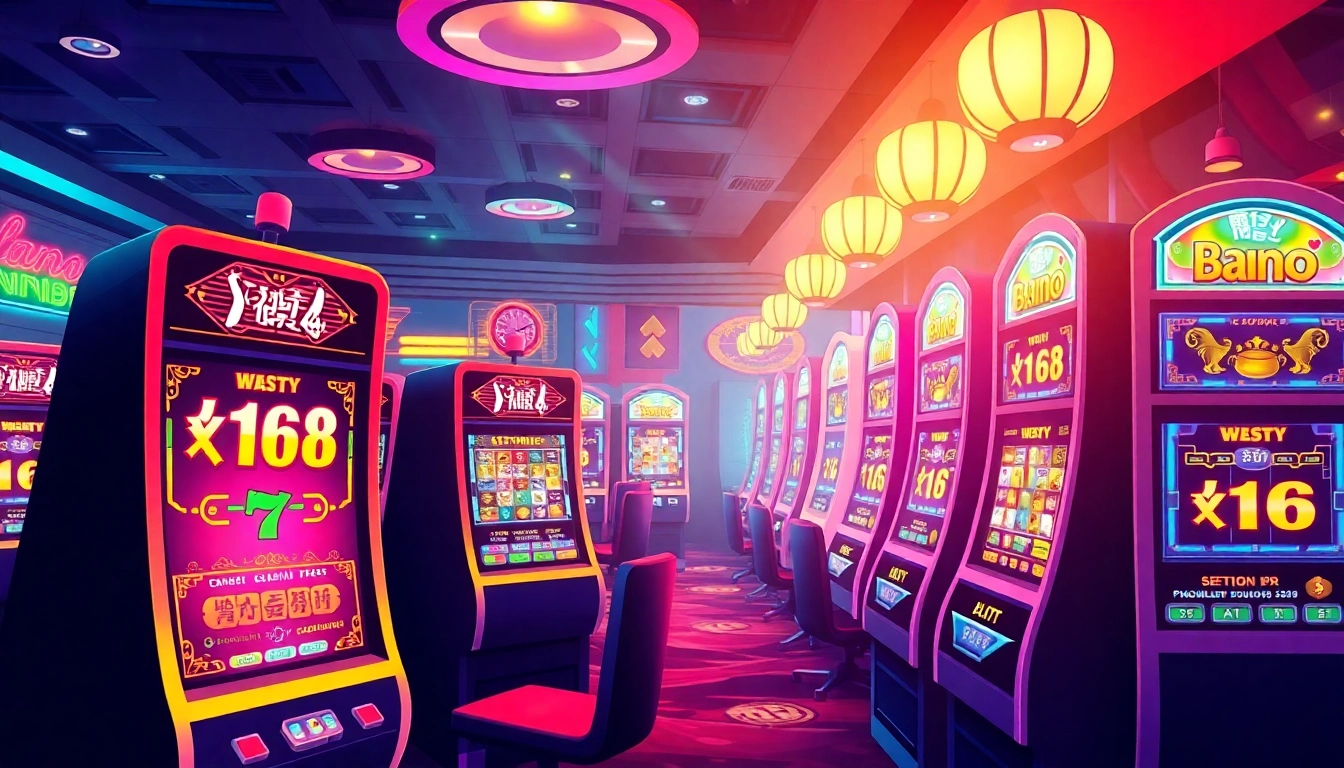 Experience สล็อต168 vibrant slot machines in a lively online casino atmosphere.