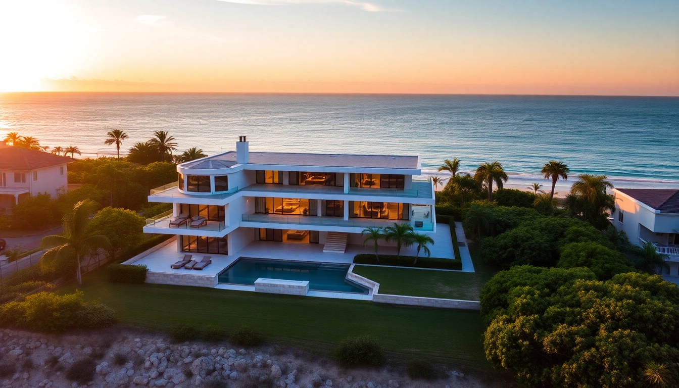 Relax in a luxurious saint martin beachfront villa overlooking a tranquil sunset.