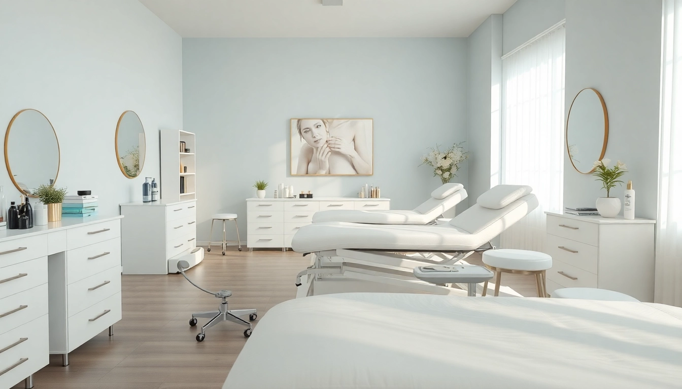 Gestalten Sie Ihre ideale kosmetikstudio Einrichtung mit modernen Möbeln und eleganter Dekoration.