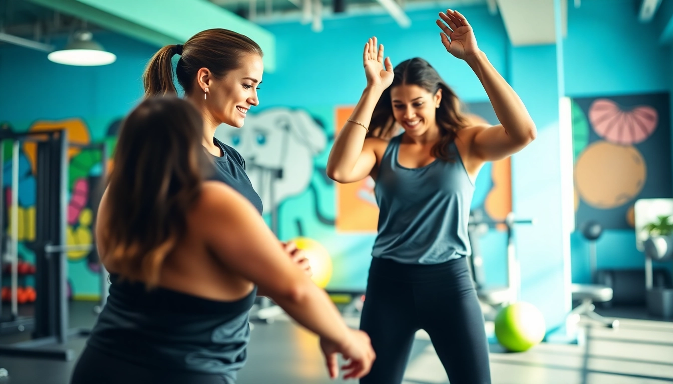 Dynamic workout session with a Personal Trainer for Sports Jersey City in a modern gym.