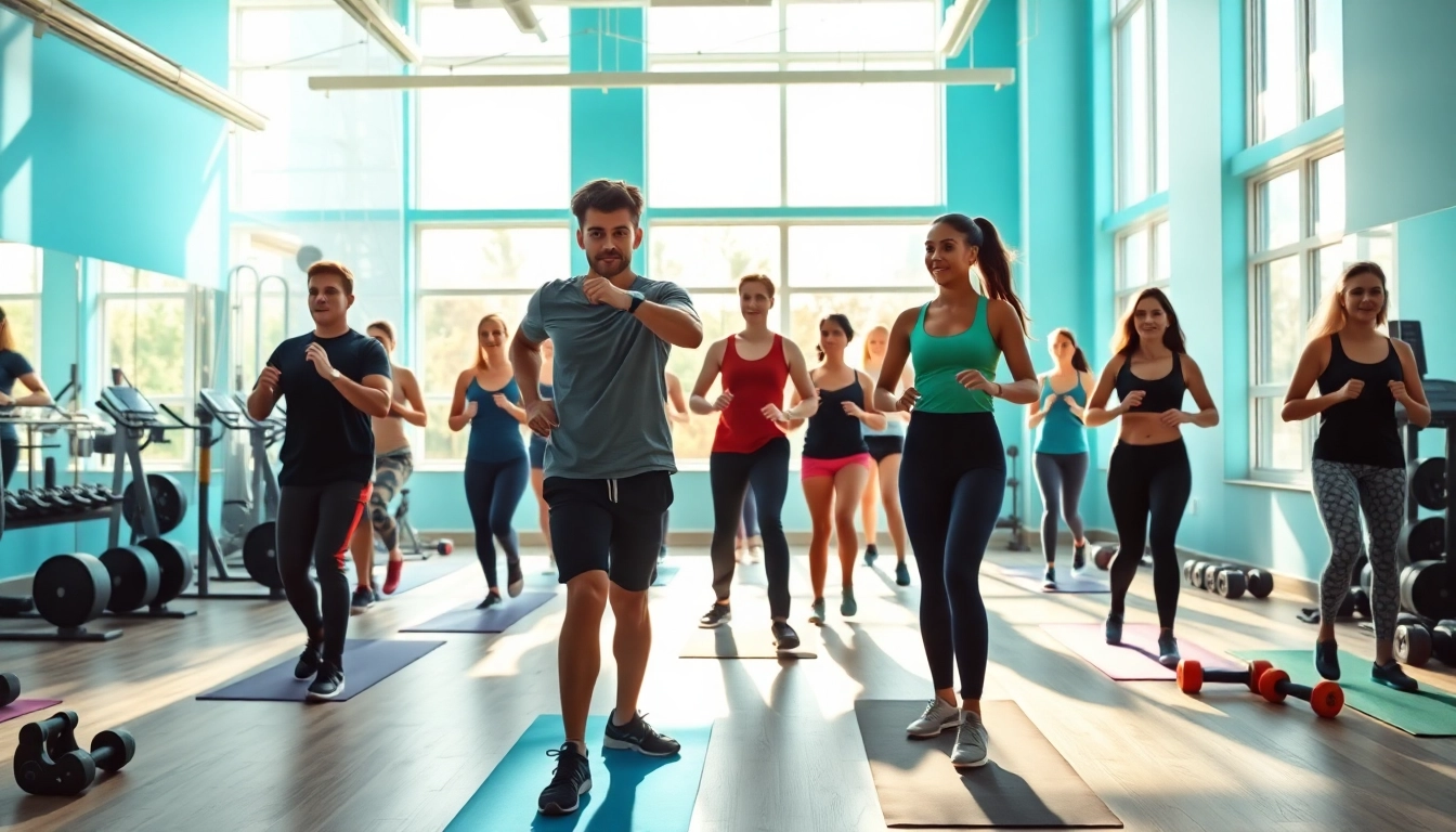 Join the best gym in Jersey City for an energetic group workout session led by professional trainers.