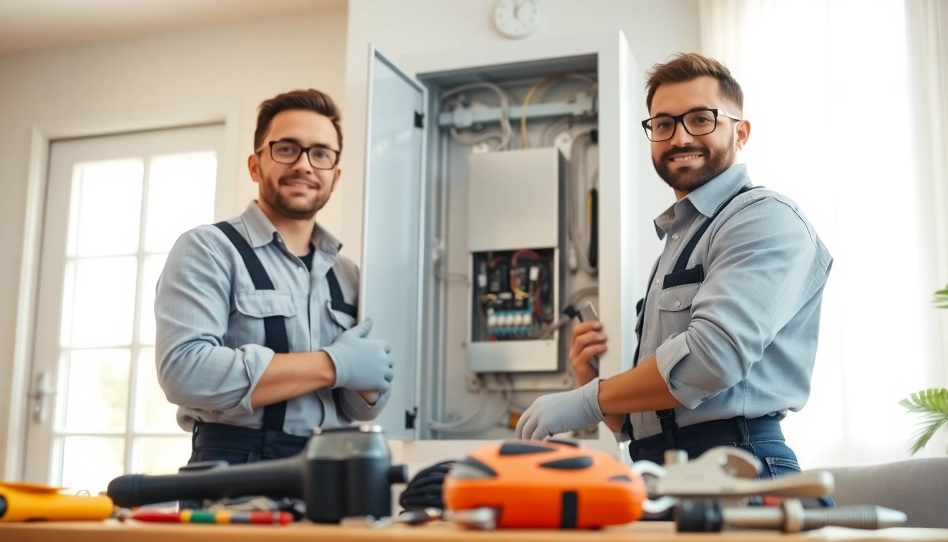 Experts installing an Electrical Panel Clearwater for enhanced home safety and efficiency.
