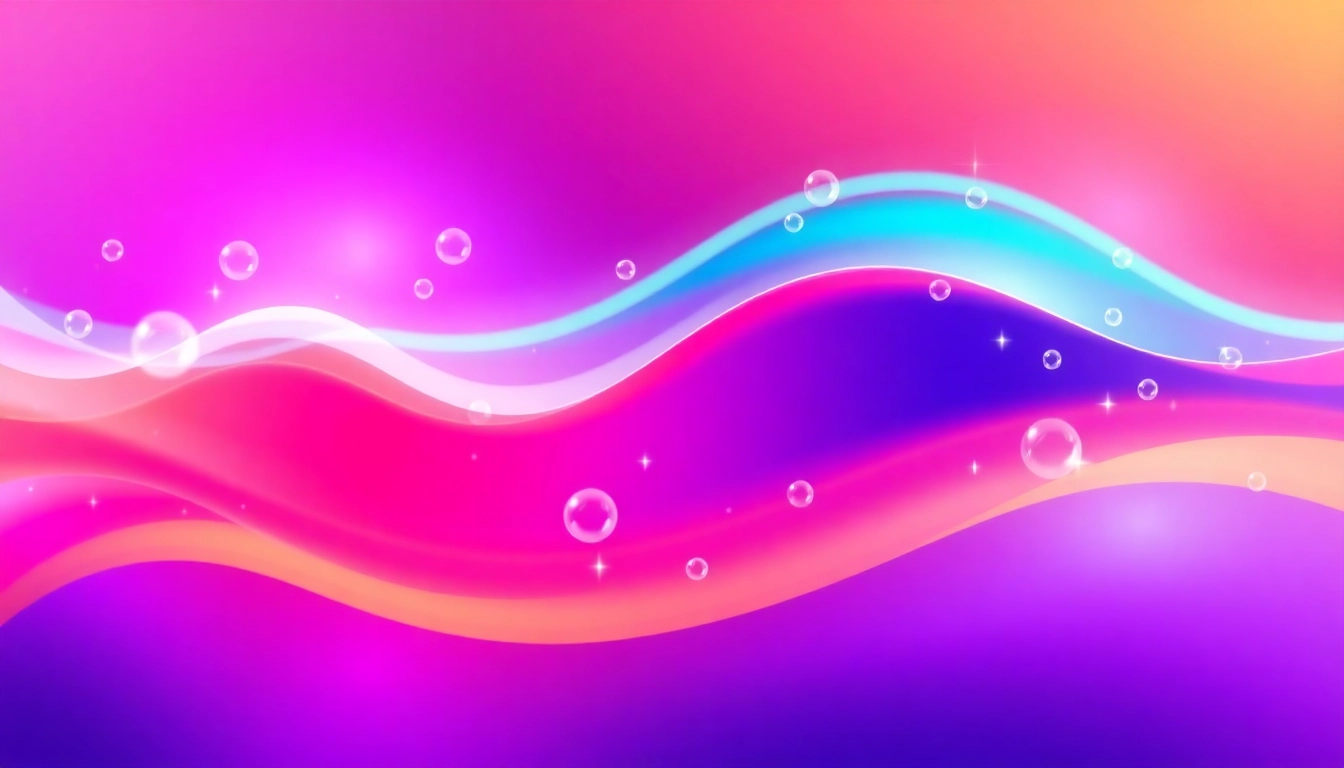 Experience the vibrant world of 汽水音乐海外 with lively soundwave and bubble design.