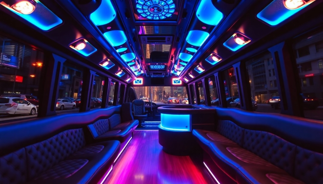 Charter an Atlanta party bus featuring plush seating and stylish interiors for unforgettable celebrations.