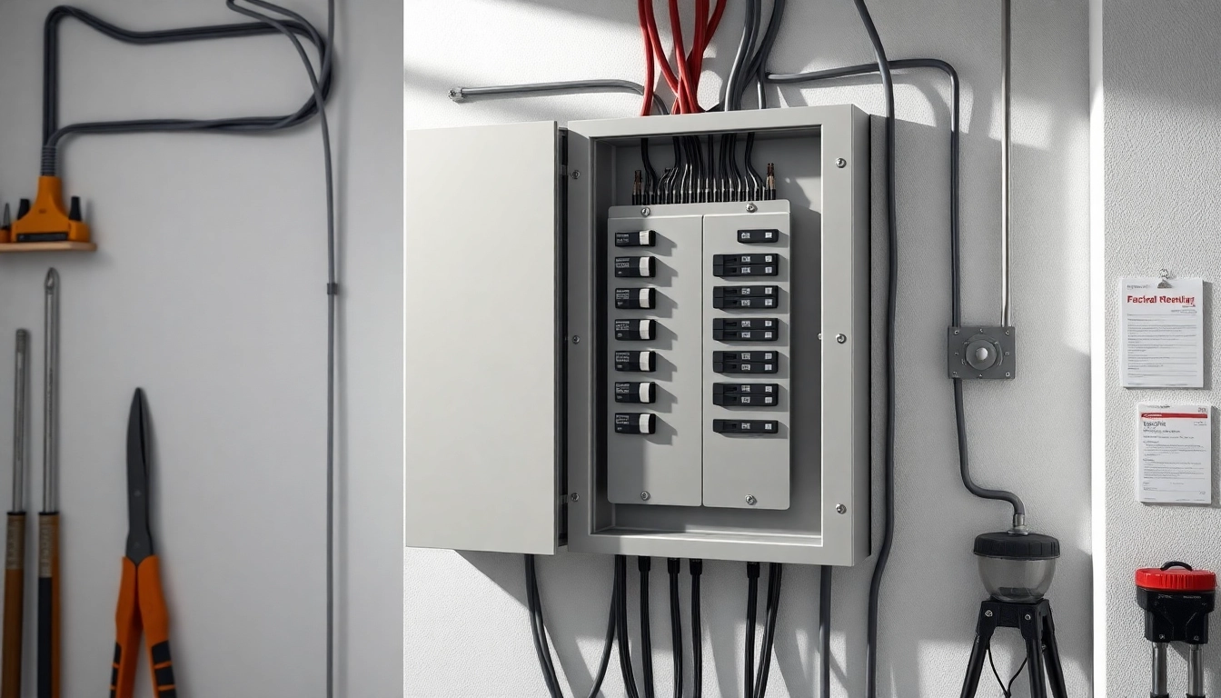 Assessing the Electrical Panel functionality with organized wiring and clear labeling.