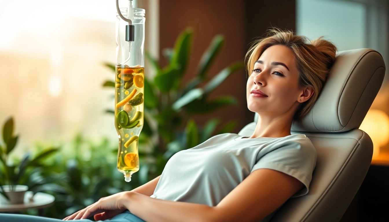 Experience IV Therapy with a healthcare professional in a calming wellness environment.