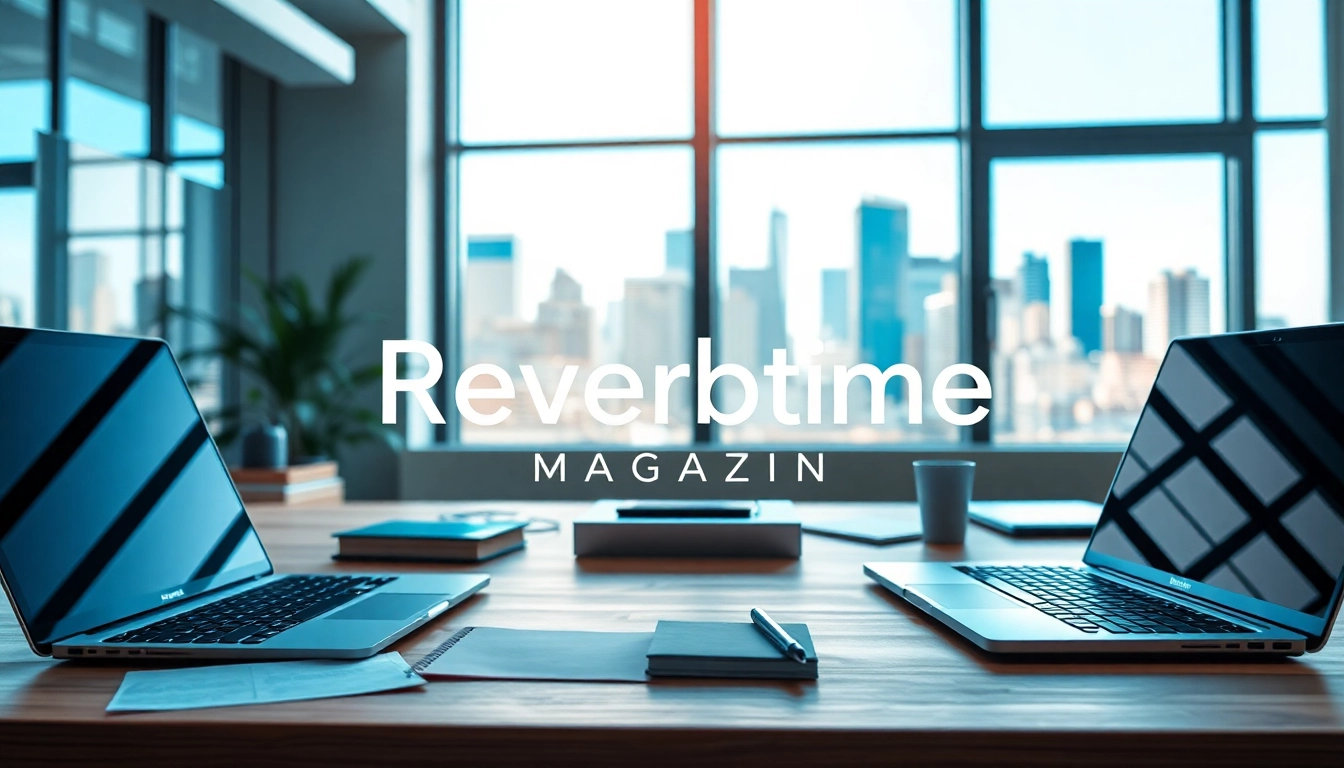 Engaging modern workspace representing Reverbtime Magazine's focus on creativity and technology.