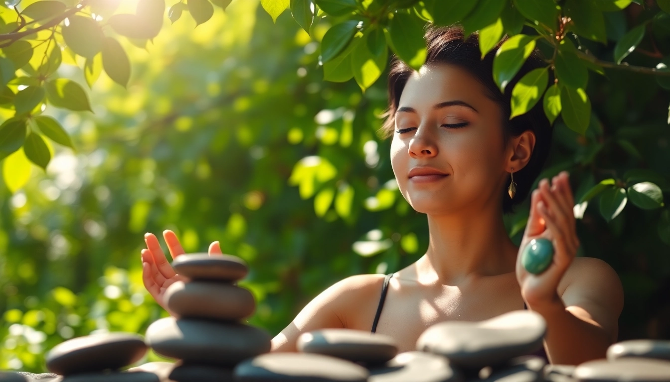 Individual meditating in nature, representing techniques for dealing with anxiety.