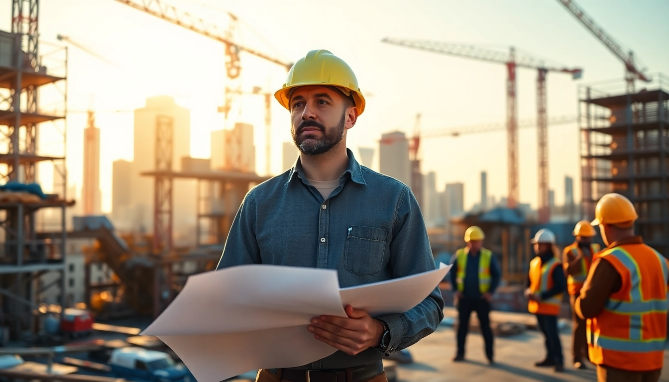 Manhattan Construction Manager leads a team on-site, showcasing effective project oversight and teamwork.