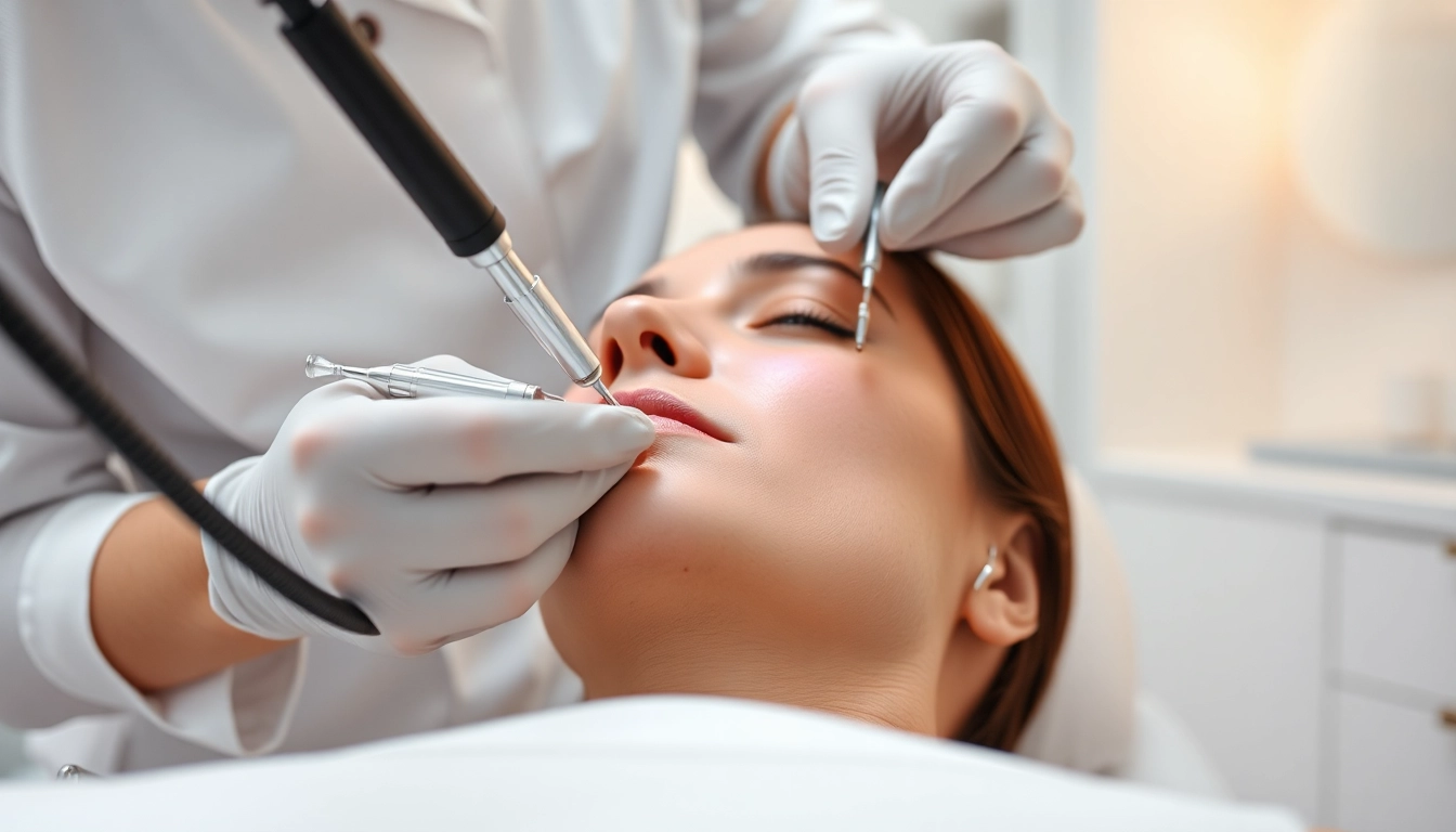 Experience the art of beauty with threads near me during a professional thread lift.