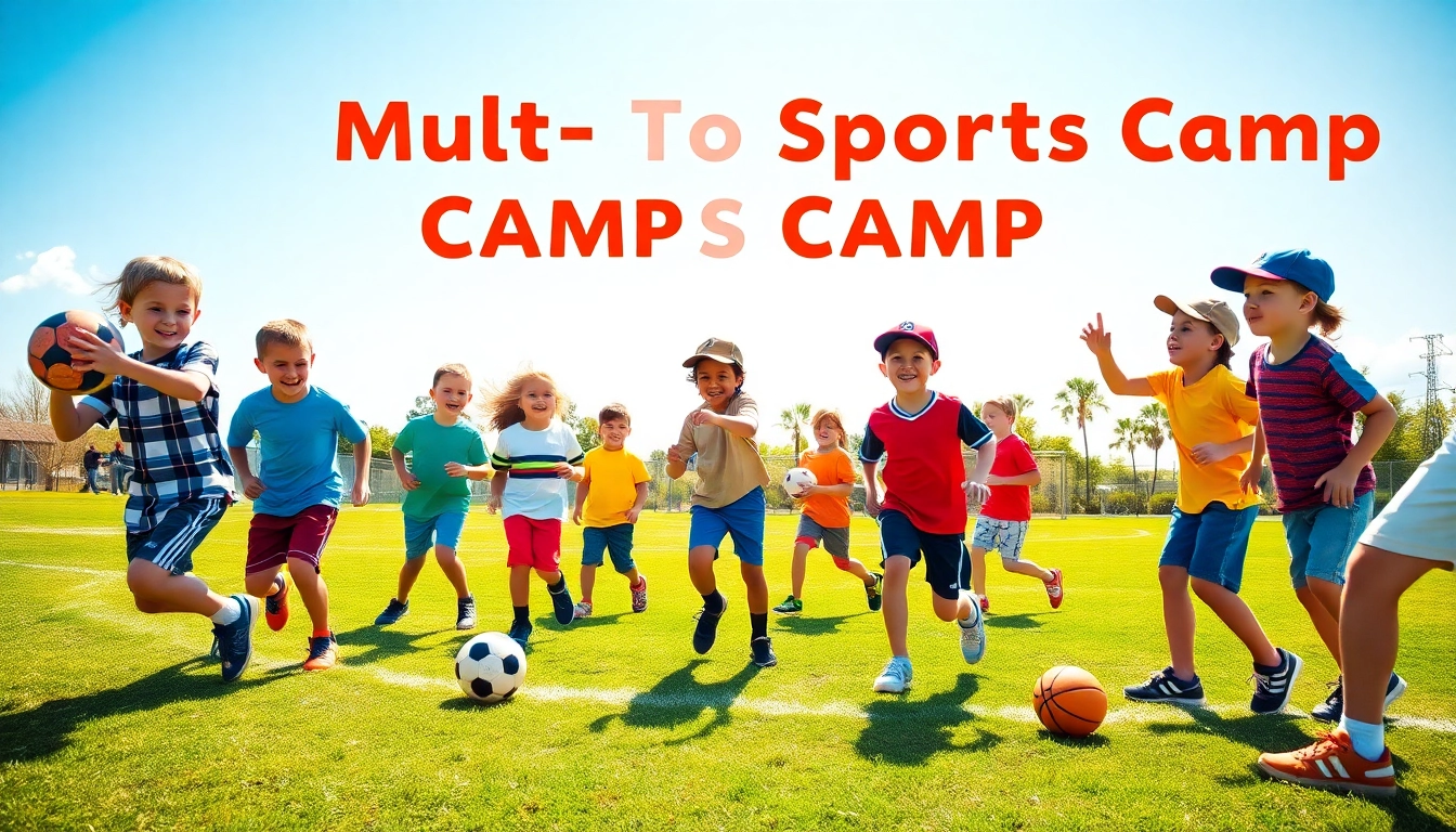 Children participating in fun activities at Multi Sports Camps for Boys, showcasing teamwork and joy.