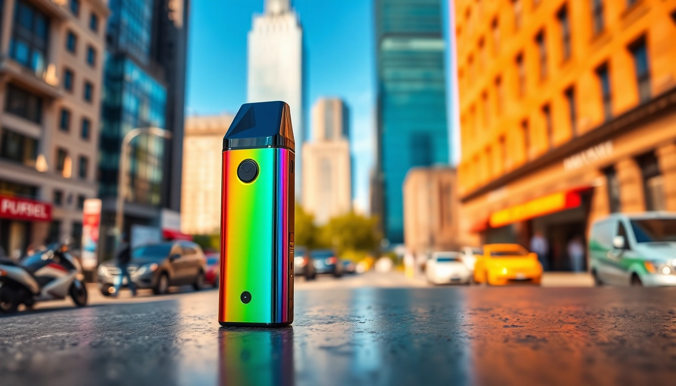 Showcase the Foger Switch Pro Pod featuring its vibrant design and modern aesthetics.